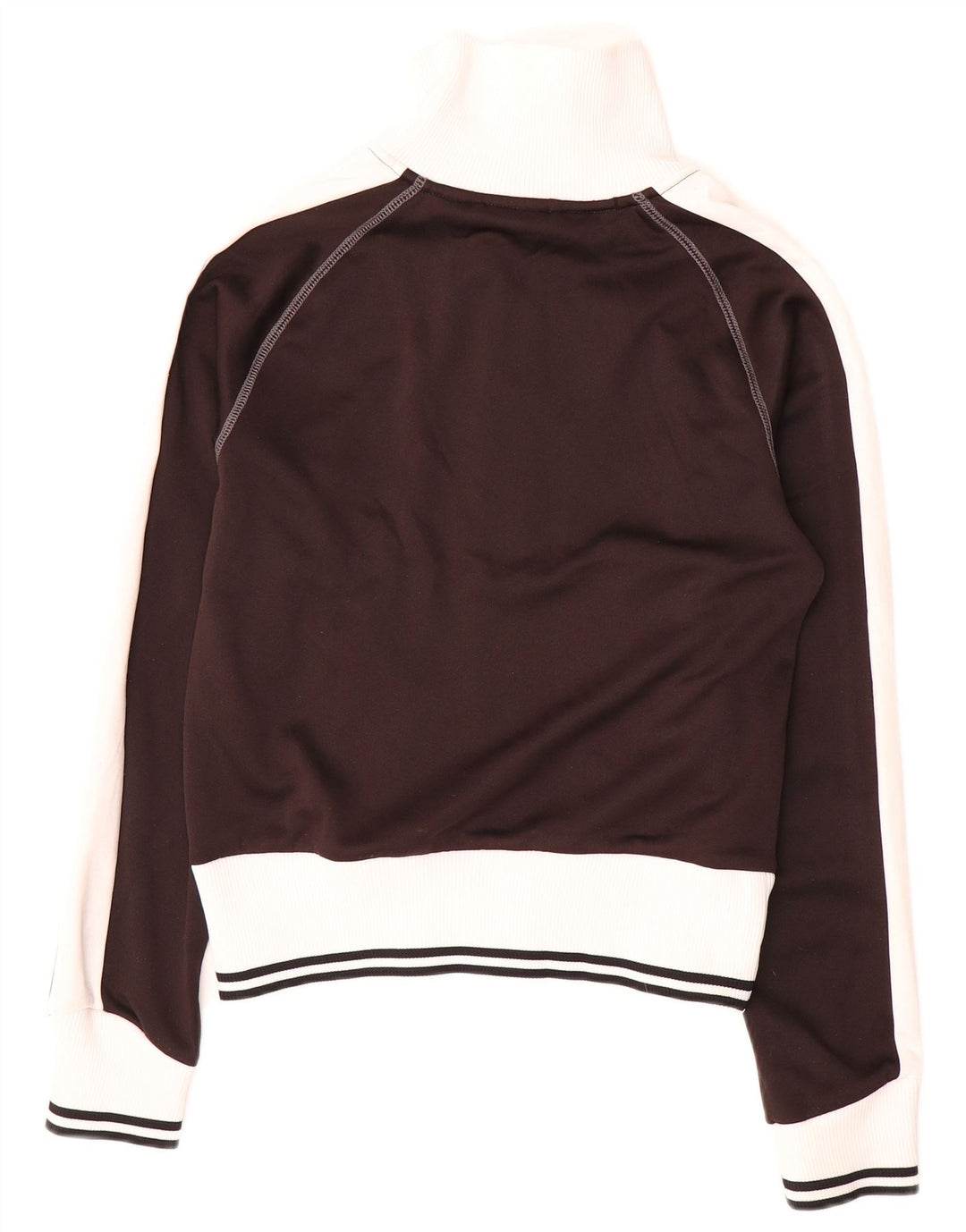 Jachetă de top pentru trening PUMA Crop pentru femei UK 10 Small Black Colorblock