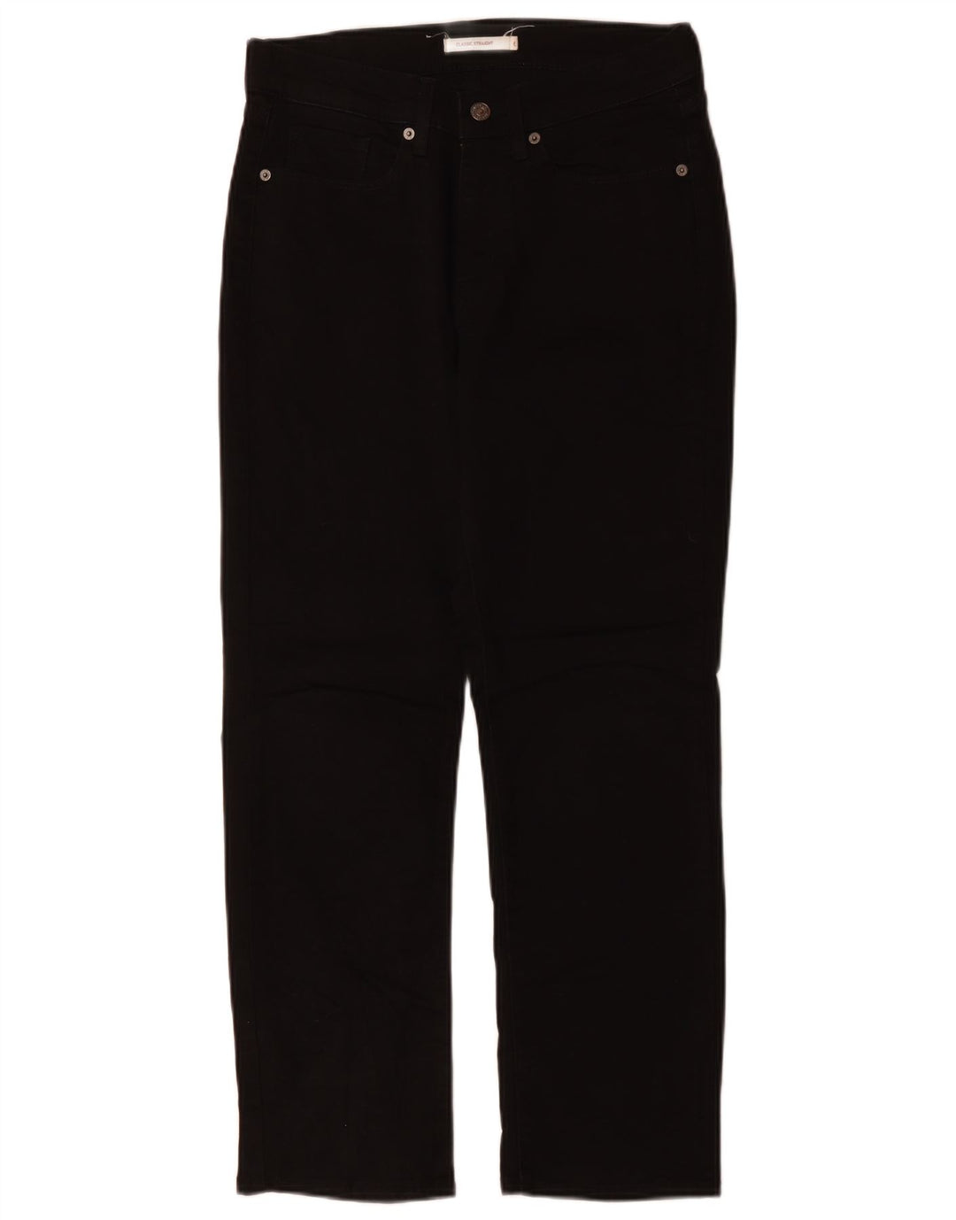 Blugi drepti clasici pentru femei LEVI'S US 6 Medium W30 L27 Bumbac negru