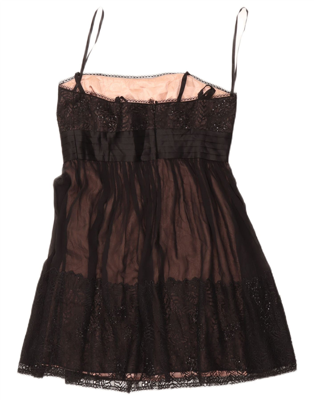 BCBGMAXAZRIA Rochie de damă scurtă cu umeri scoși UK 8 Mic Negru