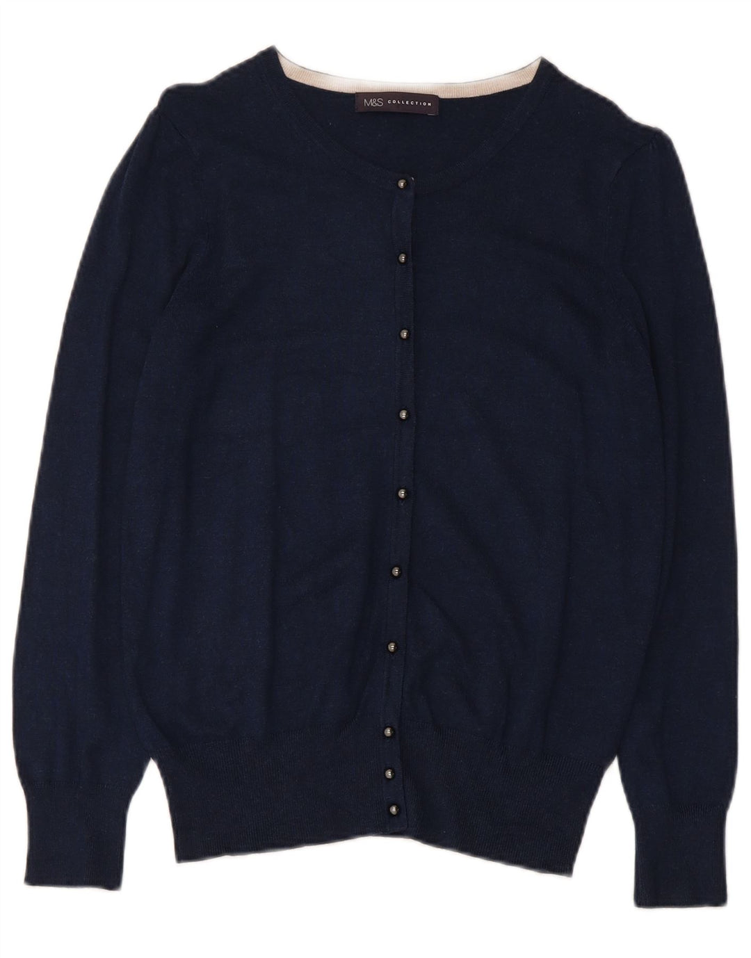 Pulover cardigan pentru femei Marks & Spencer UK 12 Medium Bleumarin Viscoză