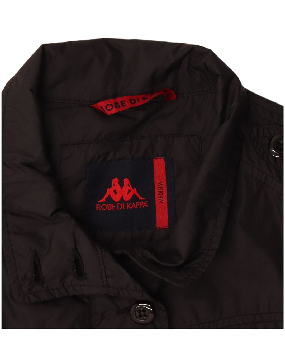 Jachetă militară Kappa pentru femei UK 14 Medium Black Poliamidă