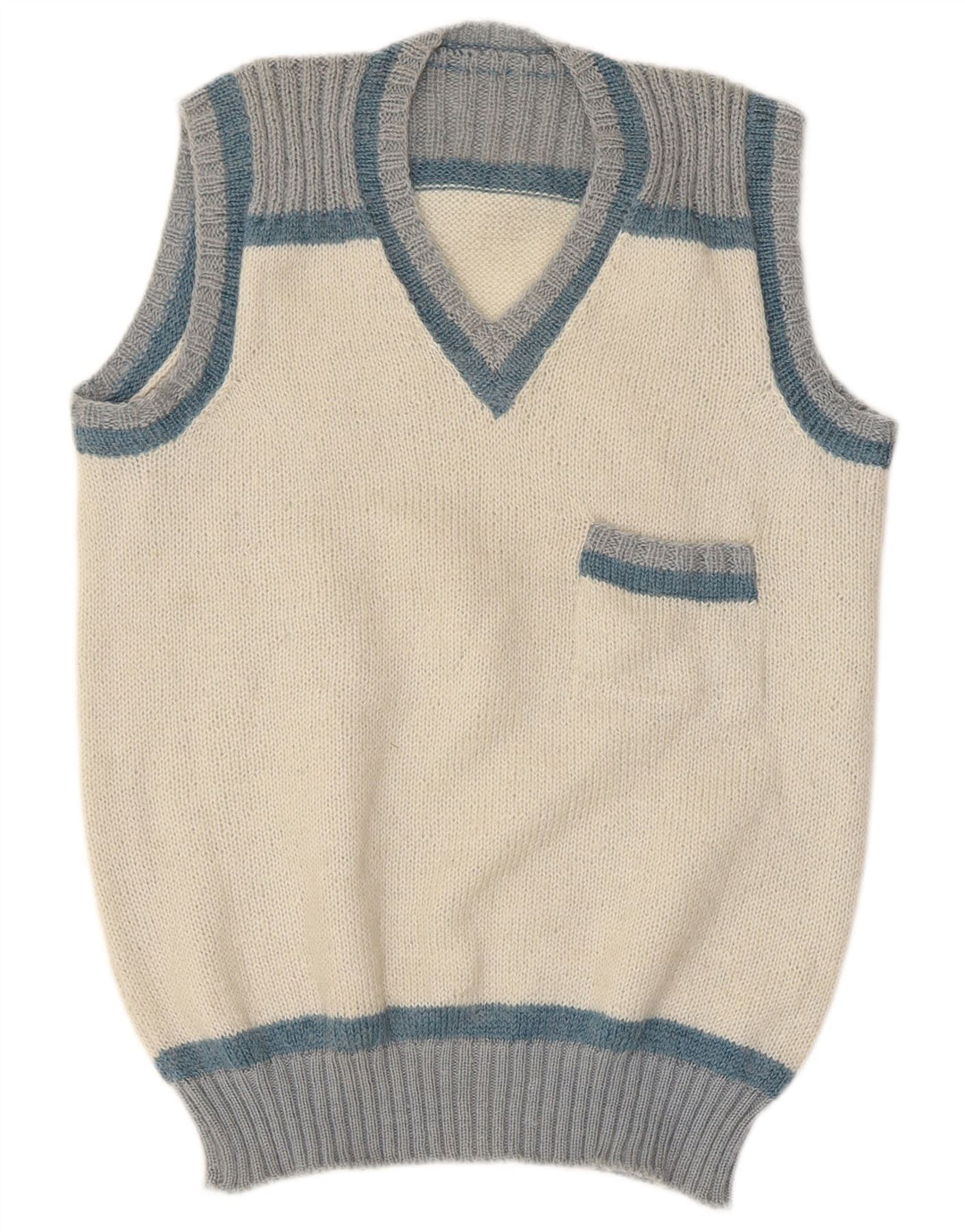 Vestă Vintage pentru bărbați, maiuu mic, alb, bloc de culoare