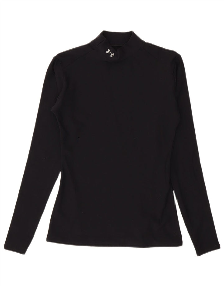 Under Armour Cold Gear Top cu mânecă lungă pentru femei UK 12 Medium Black Nylon
