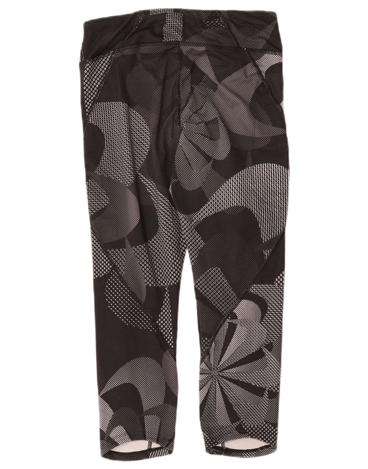 Leggings Nike Graphic Capri pentru femei UK 8 Small Negru Floral Poliester