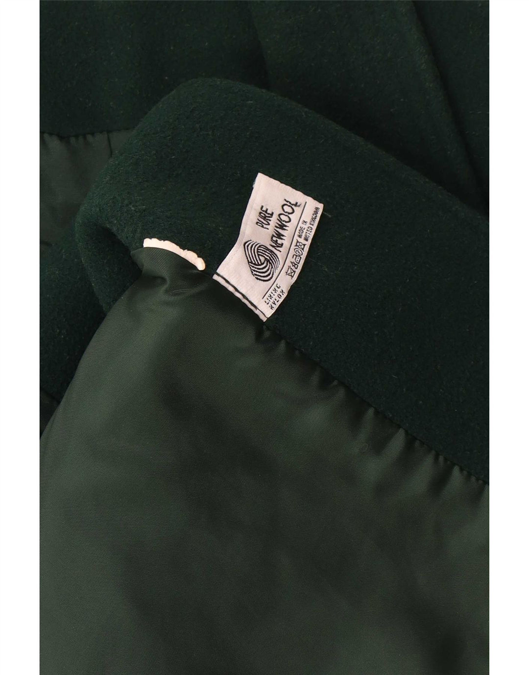 Palton supradimensionat pentru femei Vintage UK 18 XL Lână nouă verde