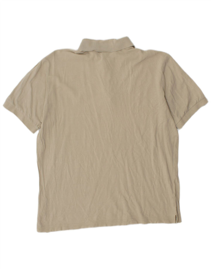 Tricou polo pentru bărbați Hugo Boss, bumbac, bej mediu, clasic