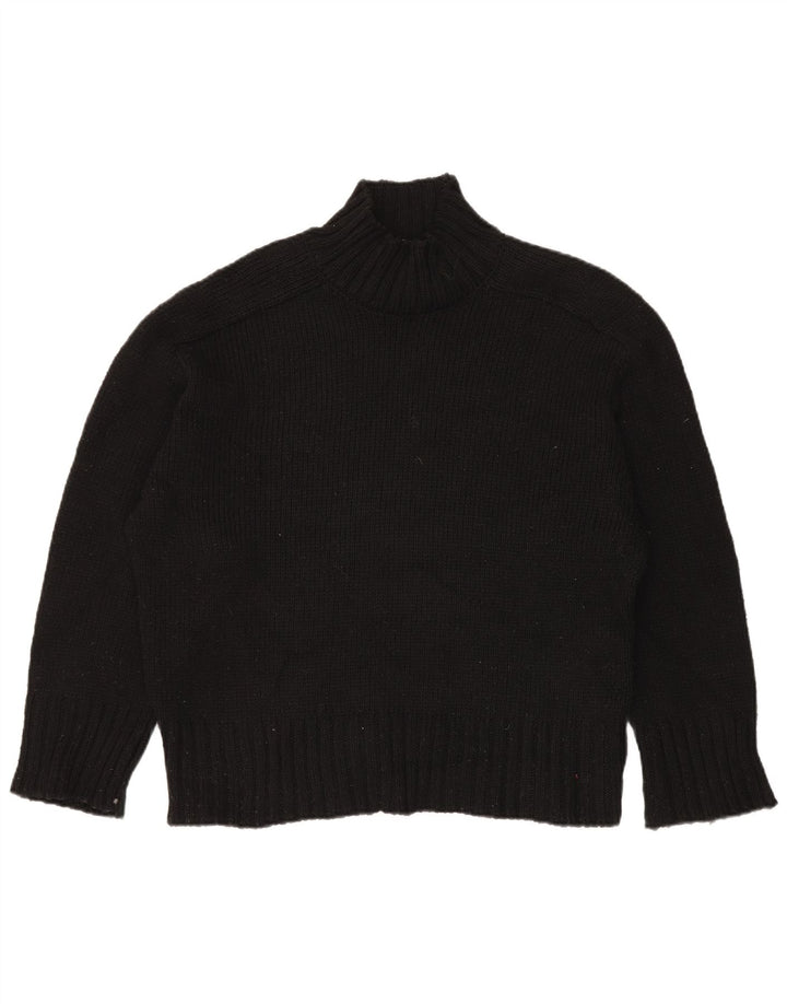 Pulover oversized cu gât țestoasă pentru femei Zara UK 16 mare negru