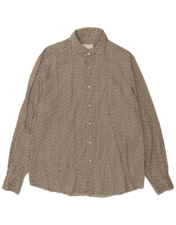 Cămașă Massimo Dutti pentru bărbați XL Gri Floral In