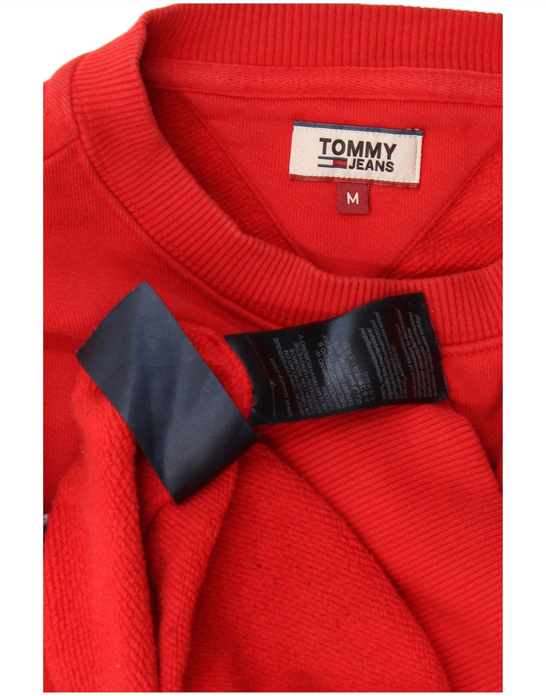 Pulover de hanorac supradimensionat pentru femei Tommy Hilfiger UK 14 Roșu mediu