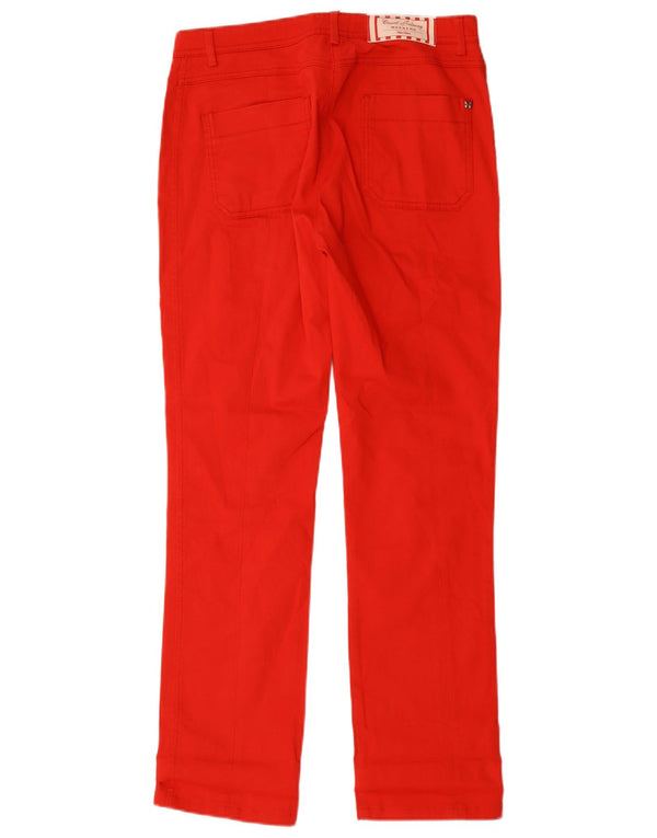 Max Mara Womens Weekend Slim Casual Pantaloni UK 12 Medium W32 L30 Red