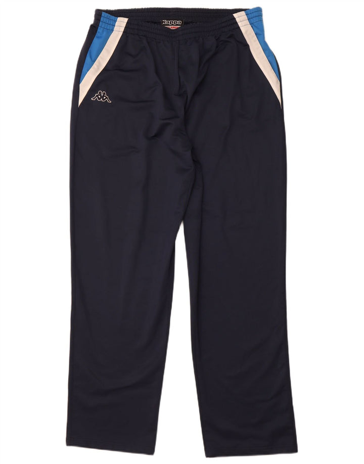 Pantaloni de trening KAPPA pentru bărbați, 2XL, poliester color block, albastru bleumarin