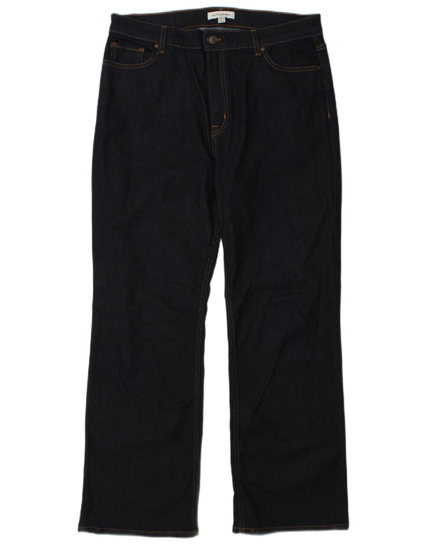 Blugi drepti pentru femei Marks & Spencer UK 16 Large W32 L30 Bleumarin