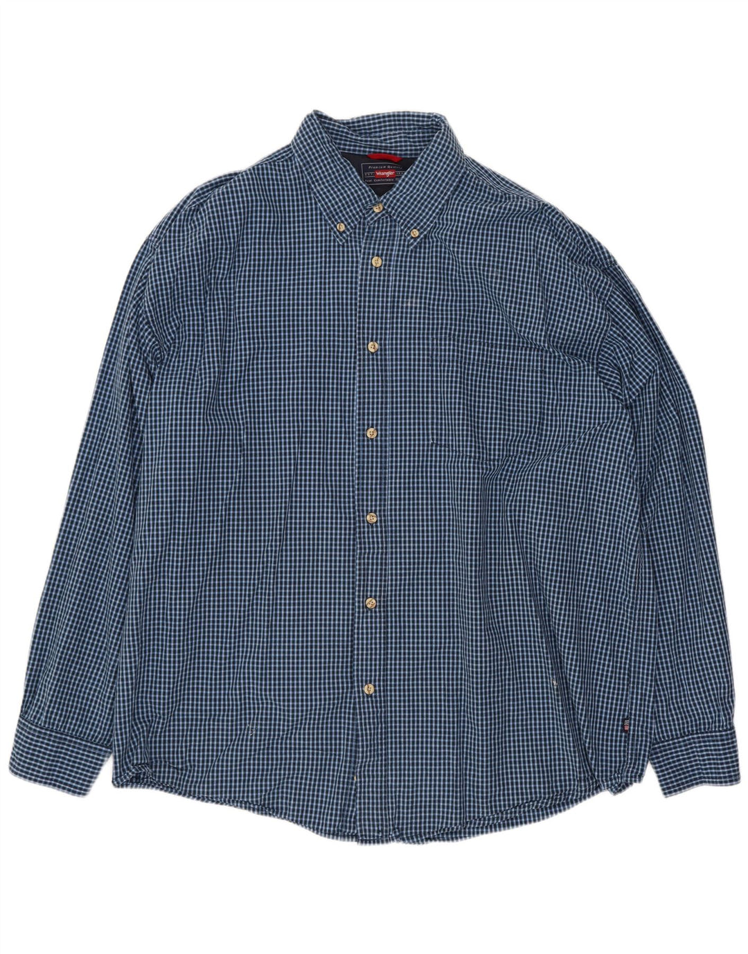 Cămașă pentru bărbați Wrangler XL Blue Gingham Bumbac