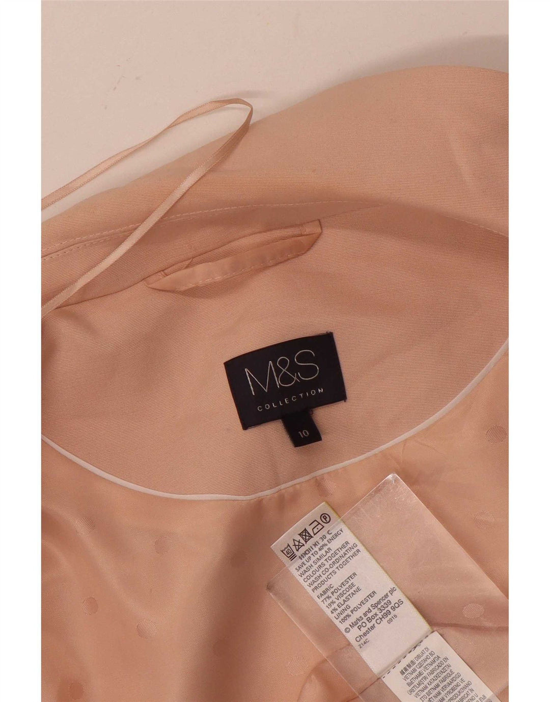 Jachetă blazer fără mâneci pentru femei Marks & Spencer UK 10 mic roz