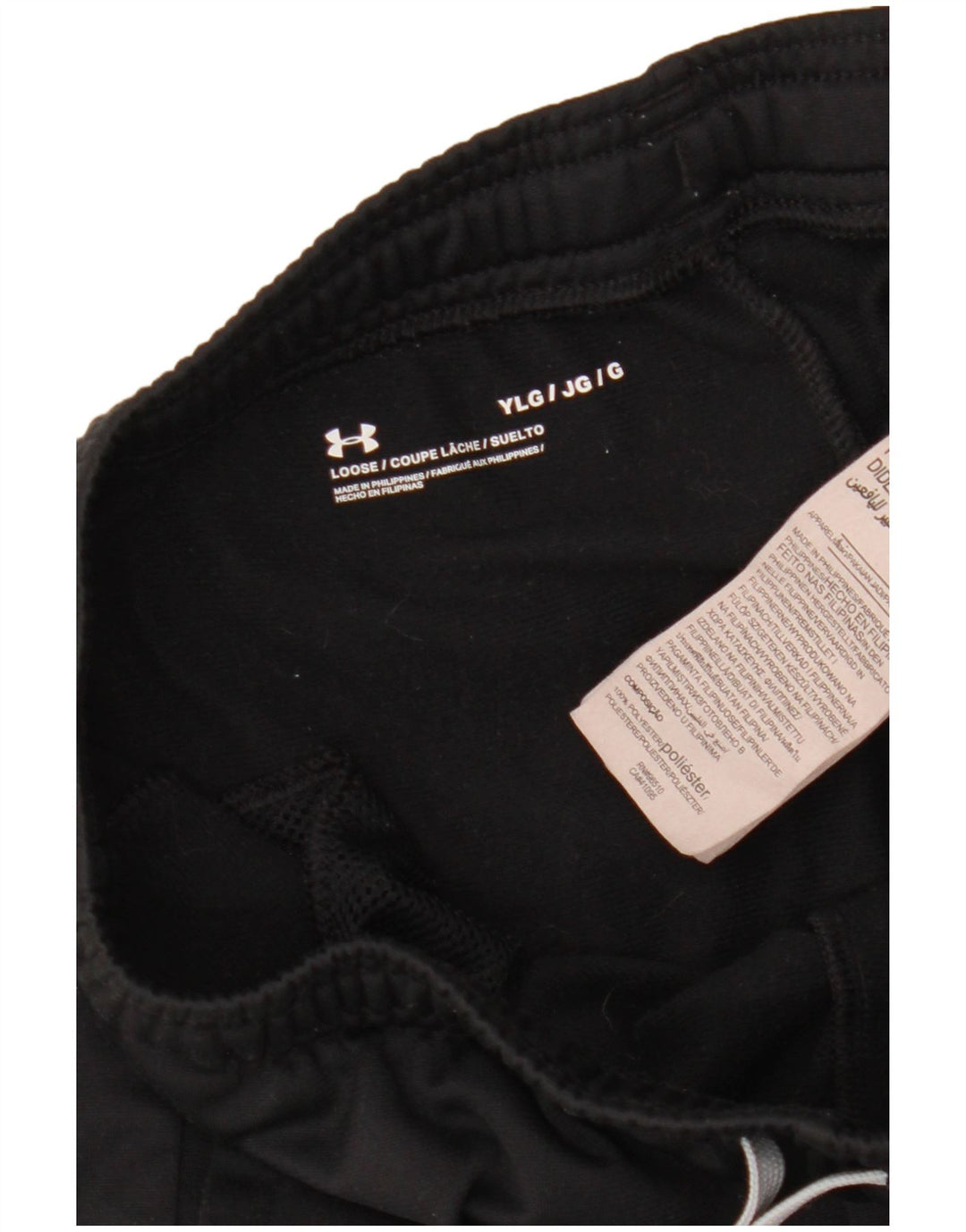 Pantaloni de trening grafic pentru băieți Under Armour Pantaloni de jogging 11-12 ani negru