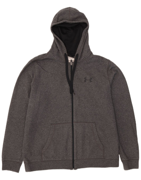Pulover Under Armour Cold Gear, cu fermoar, bumbac, XL, gri