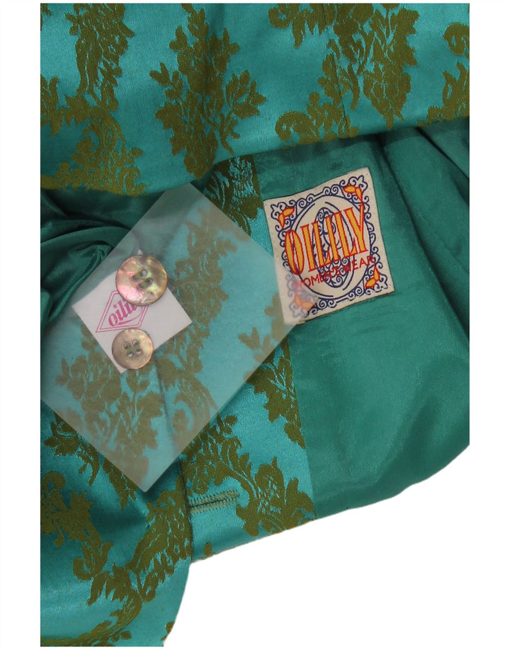 Jachetă pentru femei Oilily Crop 2 Button Blazer EU 38 Medium Turcoaz Paisley