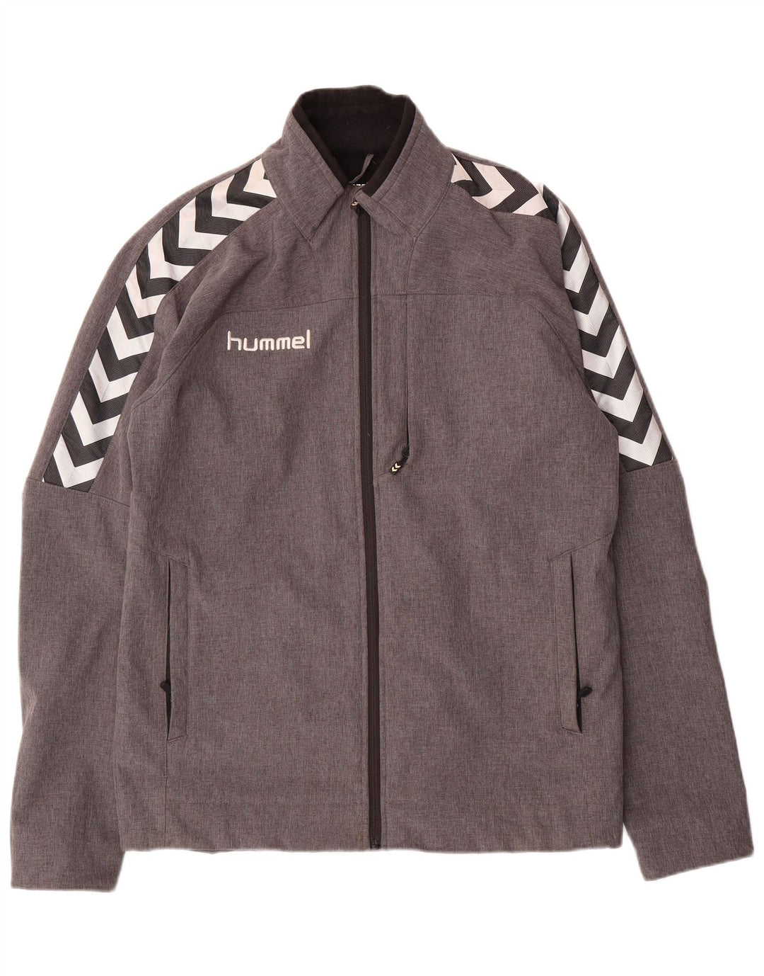 Jachetă Windbreaker pentru bărbați cu grafică Hummel UK 40, mare, gri, poliester