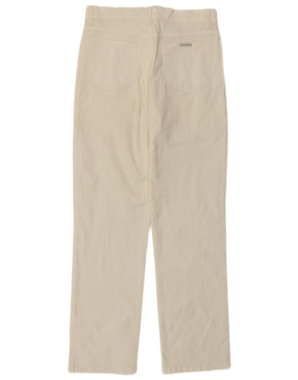 Pantaloni casual drepti Trussardi pentru femei W28 L28 Alb Animal Print