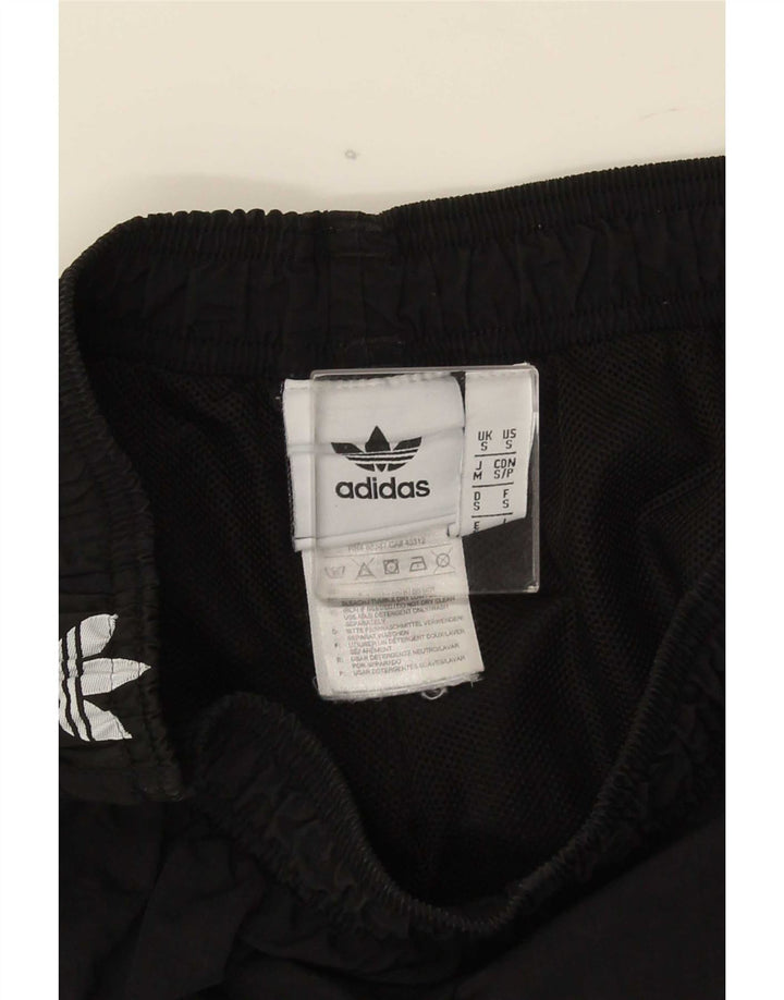 Pantaloni scurți sport grafic Adidas pentru bărbați, poliester negru mic