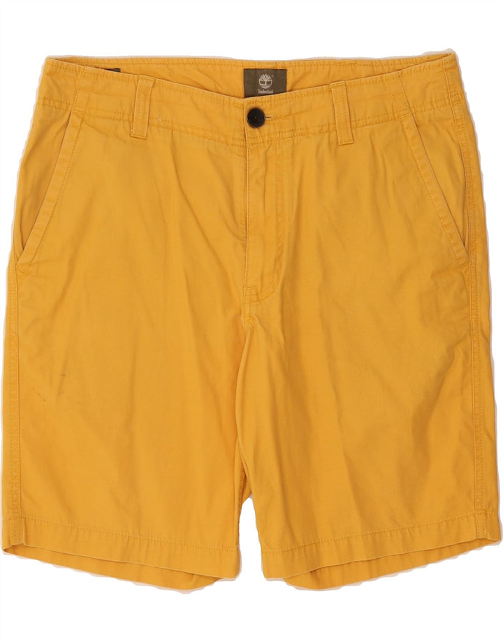 TIMBERLAND Mens Chino Shorts W33 Medium  Yellow Cotton Vintage Timberland and Second-Hand Timberland from Messina Hembry 
