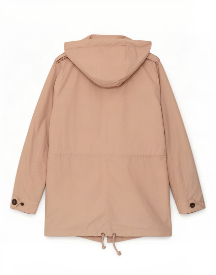 Jachetă parka militară cu glugă pentru femei Marks & Spencer UK 12 Roz mediu
