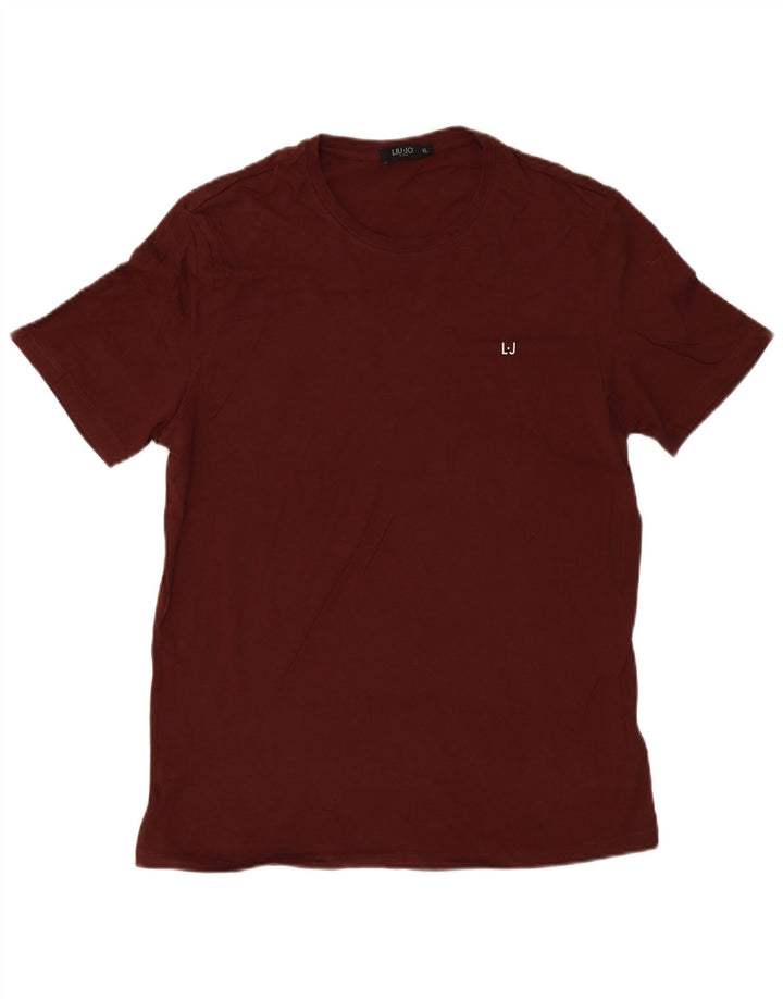 Tricou Bărbați LIU JO Top XL Bumbac Maroon