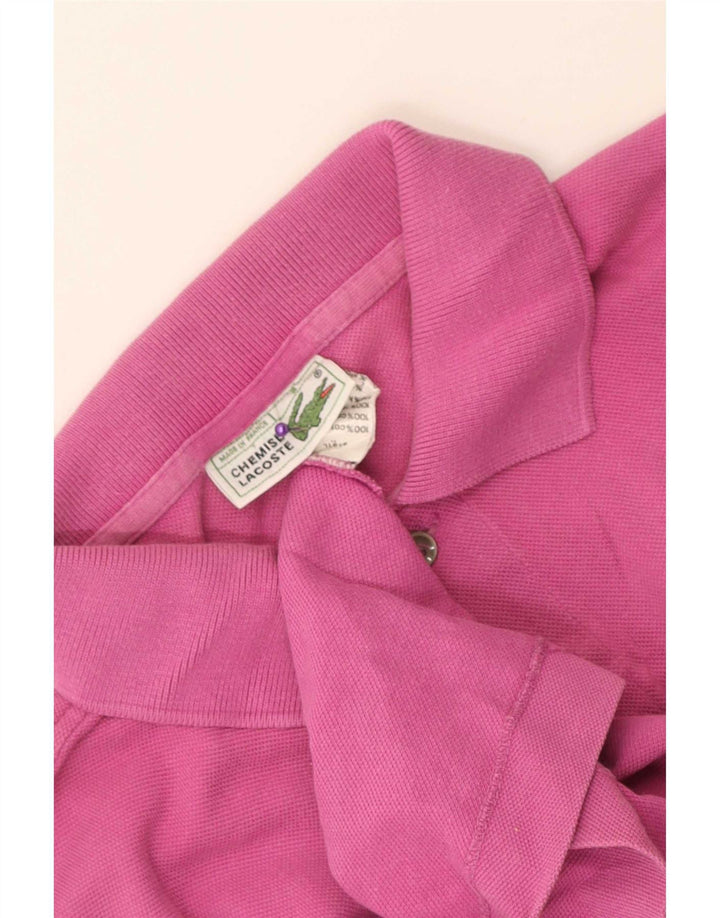 Tricou polo pentru bărbați Lacoste Mărimea 3 Bumbac roz mic