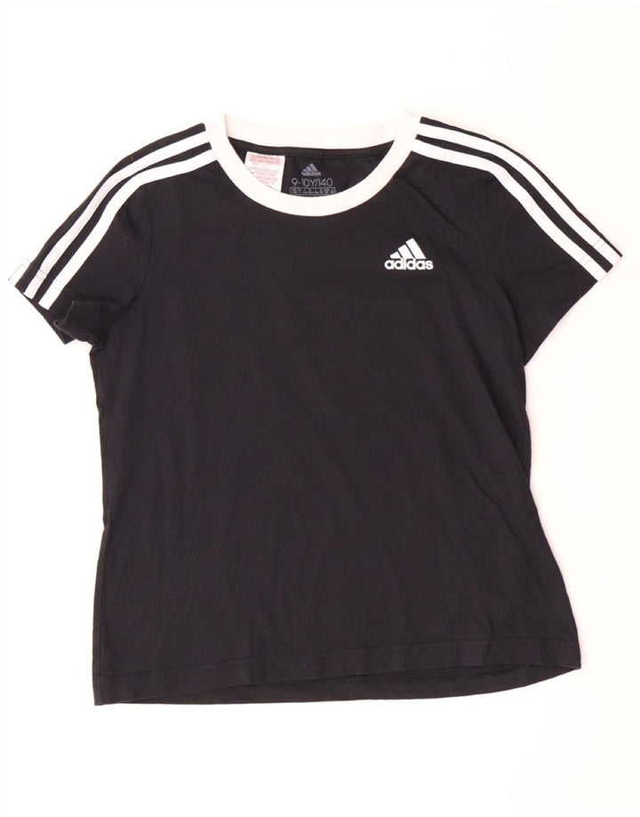 Tricou ADIDAS Fete Top 9-10 Ani Bumbac Negru
