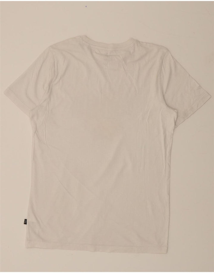 PUMA Mens Graphic T-Shirt Top Small White Cotton Vintage Puma and Second-Hand Puma from Messina Hembry 