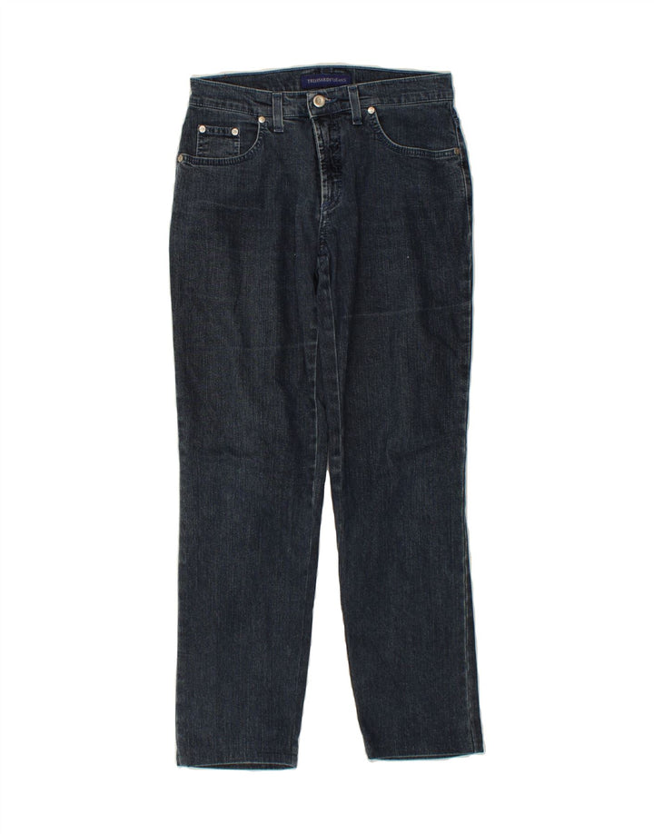 TRUSSARDI Womens Tapered Jeans W25 L38 Blue Cotton Vintage Trussardi and Second-Hand Trussardi from Messina Hembry 
