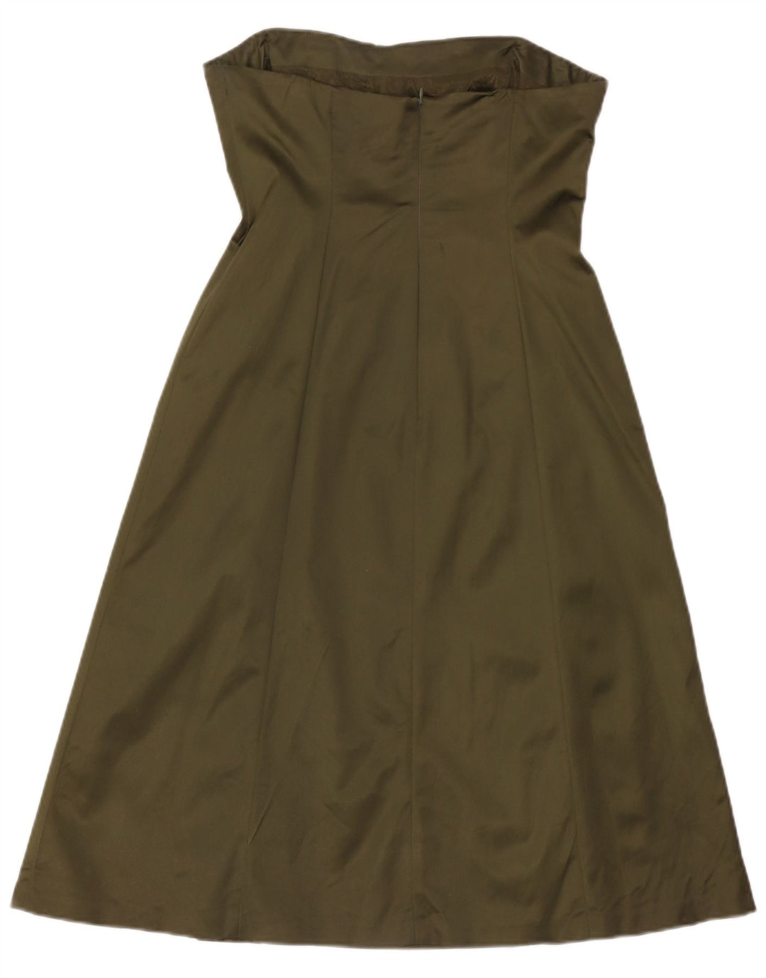 Rochie fără bretele pentru femei Coast UK 12 Medium Khaki Acetat