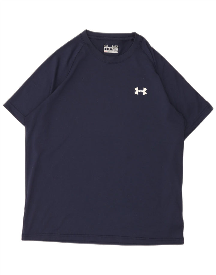 Tricou Under Armour pentru bărbați Heat Gear Top Mediu Bleumarin Poliester