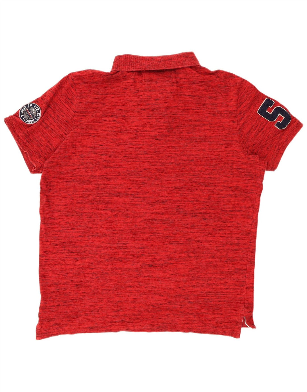 SUPERDRY tricou polo cu grafică pentru bărbați 3XL, bumbac roșu cu pete