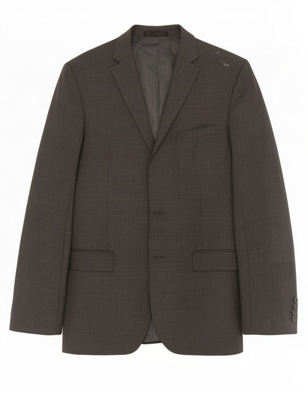 Marks & Spencer Mens 2 Button Blazer Jacket UK 40 Medium Grey Wool