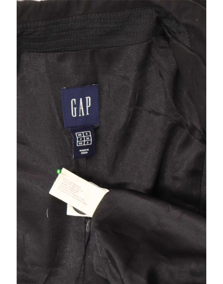 Jachetă pentru femei Gap cu 1 nasture, UK 6 XS, bumbac negru