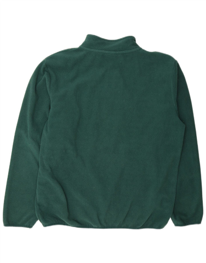 Pulover Umbro pentru bărbați, cu grafică, cu fermoar și gât, poliester verde mare