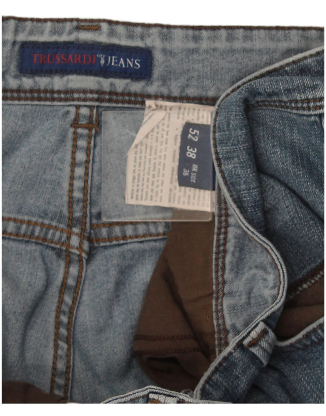 Blugi drepti pentru bărbați Trussardi W36 L34 albastru