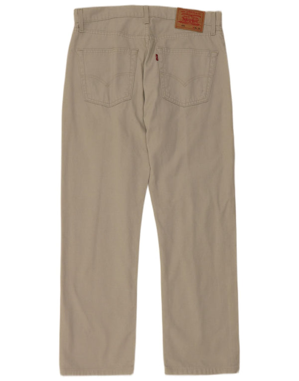 Pantaloni casual drepti pentru bărbați Levi's 551 W34 L29 bumbac gri