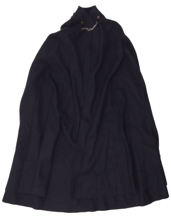 Palton Capelet Vintage Femei IT 42 Medium Bleumarin