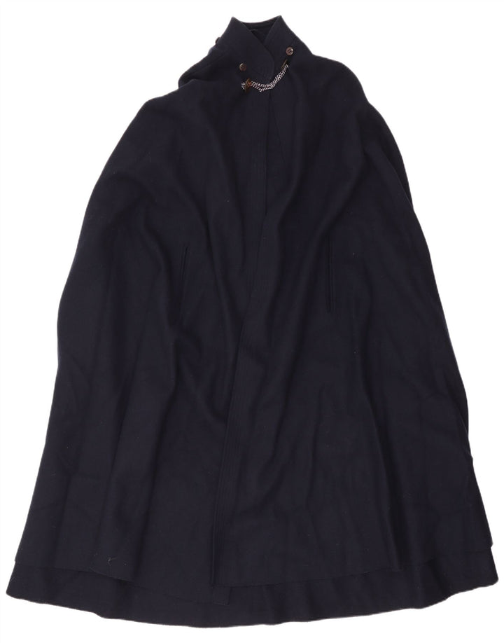 Palton Capelet Vintage Femei IT 42 Medium Bleumarin