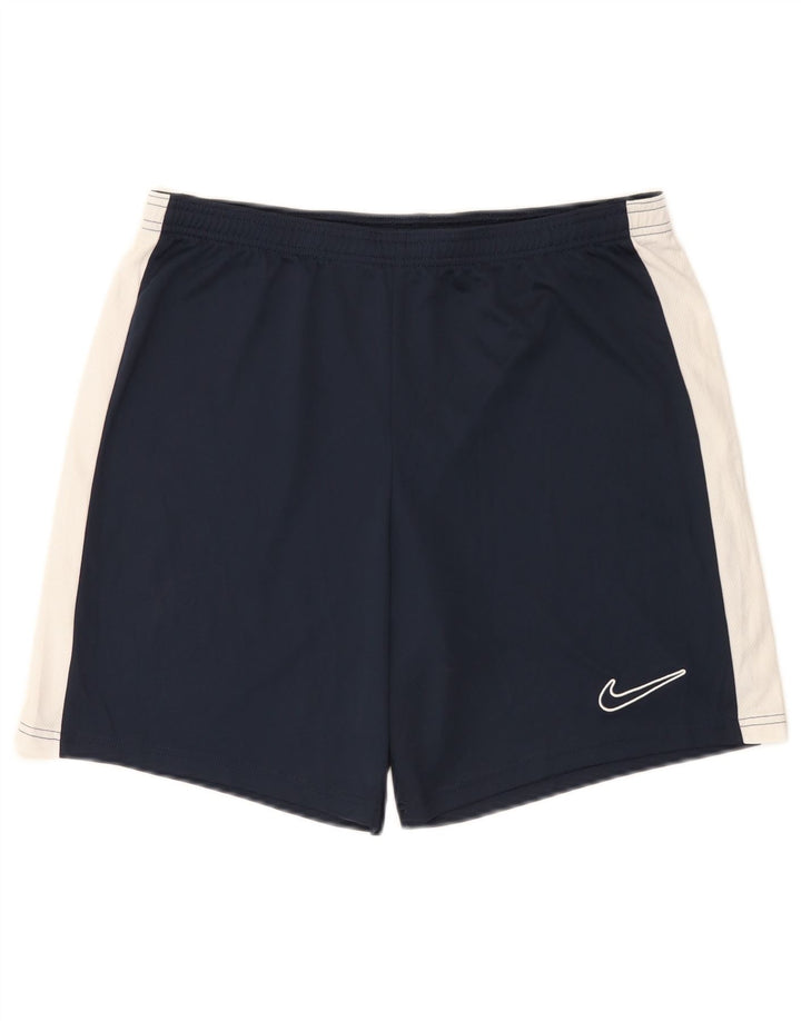 Pantaloni scurți sport subțiri Nike Dri Fit pentru bărbați, mari, bleumarin, poliester color bloc