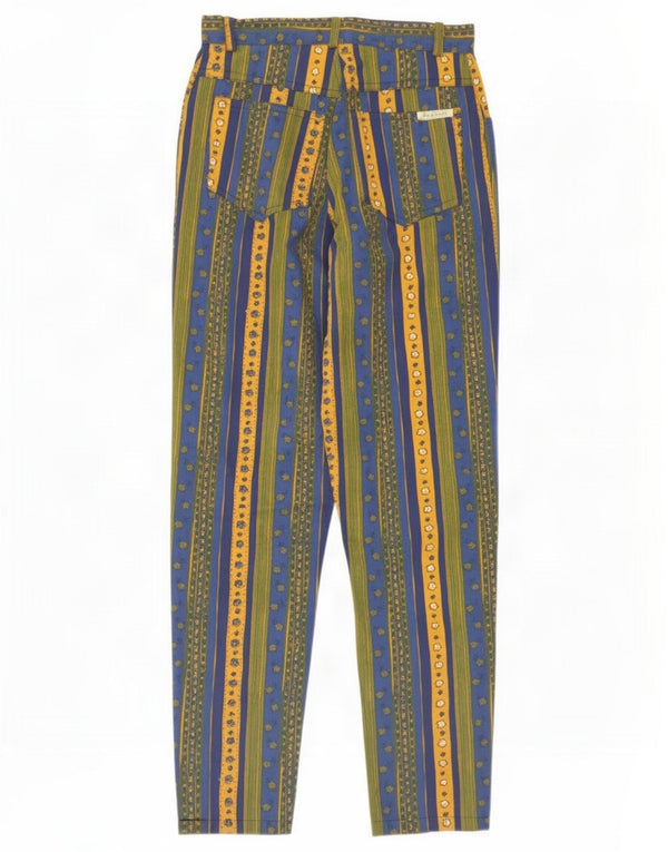 Pantaloni casual dama vintage IT 42 Medium W30 L26 Multicolore Dungi