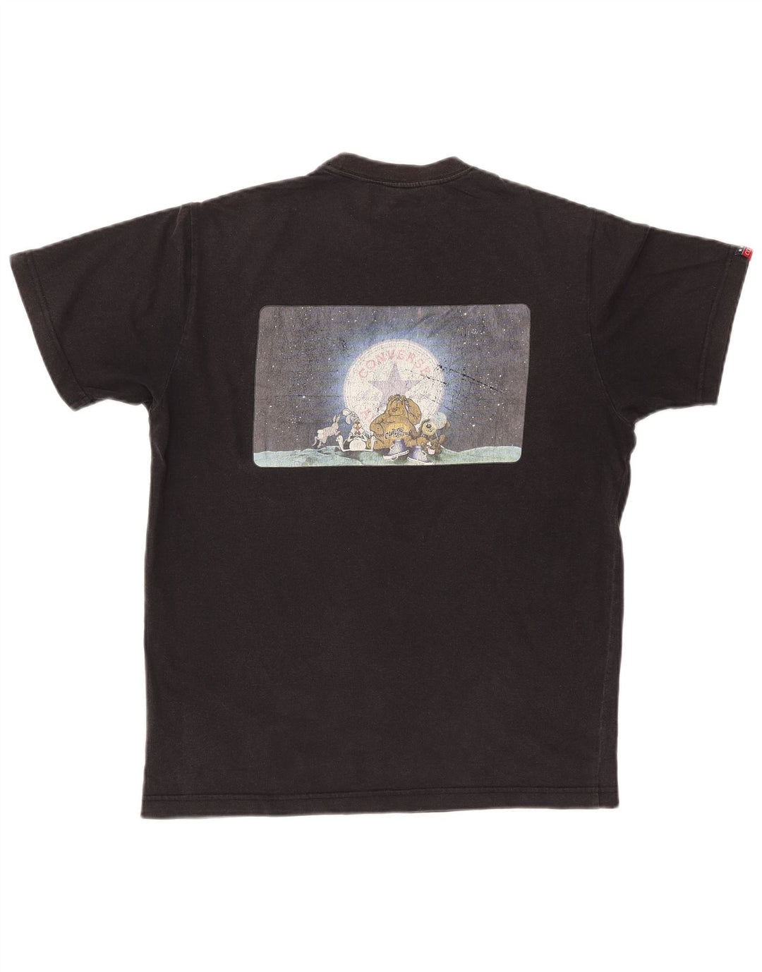 Tricou cu grafic Chuck Taylor CONVERSE pentru bărbați Top mediu negru