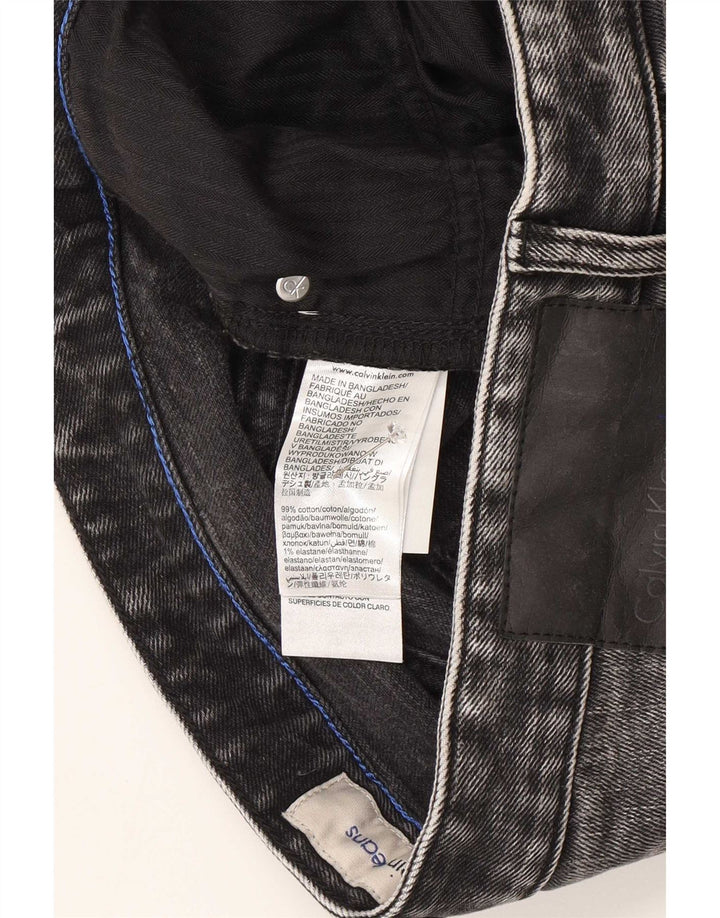 Pantaloni scurți din denim pentru bărbați Calvin Klein W30, bumbac gri mediu