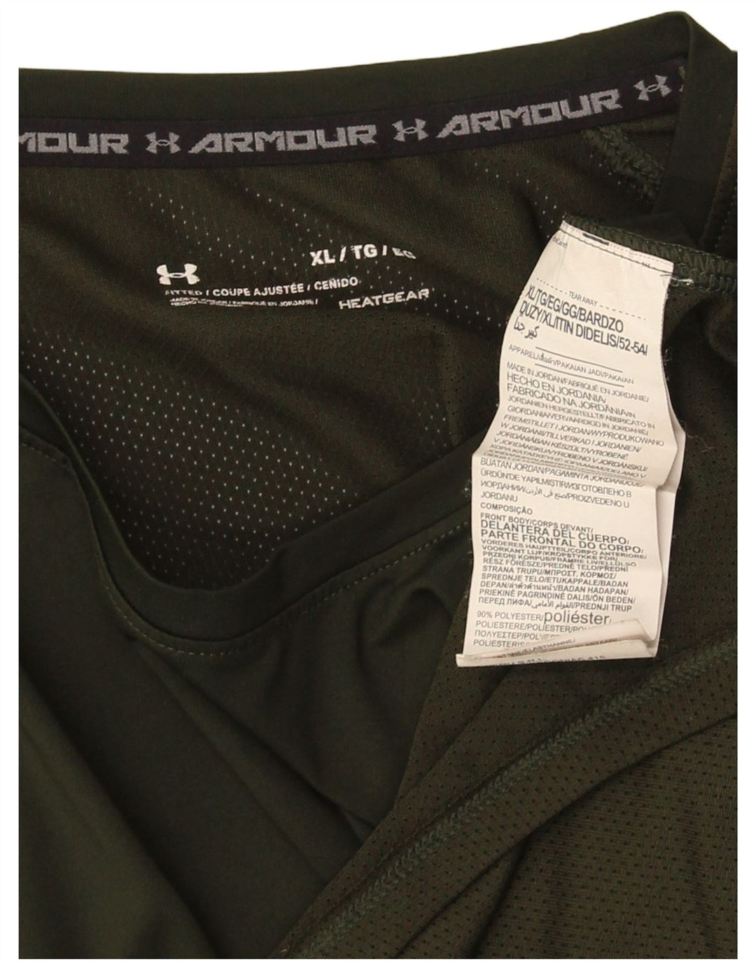 Tricou Under Armour pentru bărbați Top XL Poliester cu dungi verzi