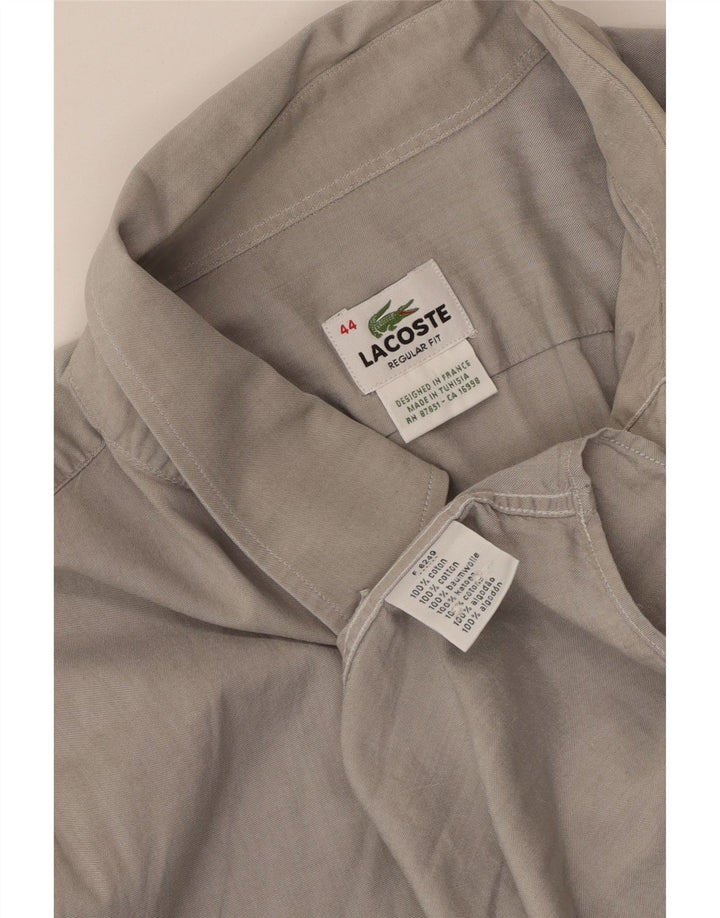 Cămașă pentru bărbați Lacoste Regular Fit Mărimea 44 XL Bumbac gri