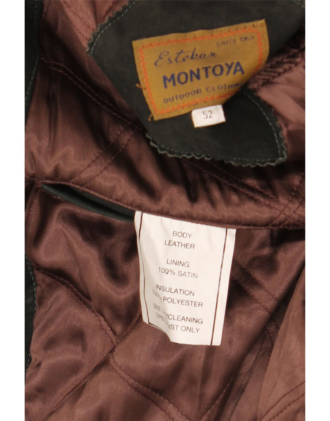 Palton din piele pentru bărbați VINTAGE IT 52 XL din piele neagră