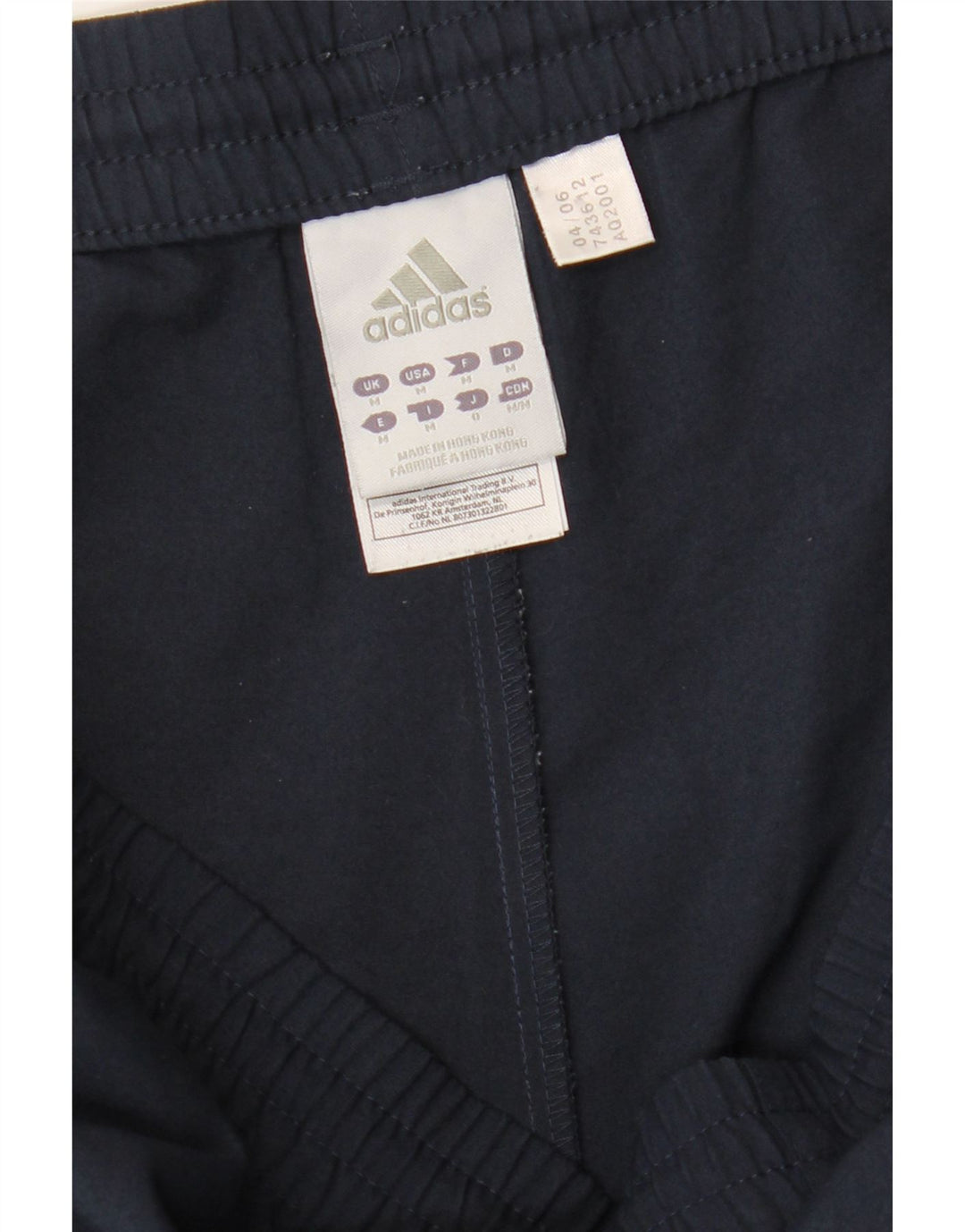 Pantaloni de trening Adidas pentru bărbați, poliester mediu albastru bleumarin