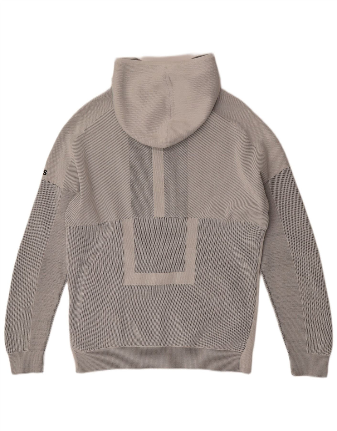 Pulover ADIDAS pentru bărbați, cu fermoar, gri mediu, cu dungi